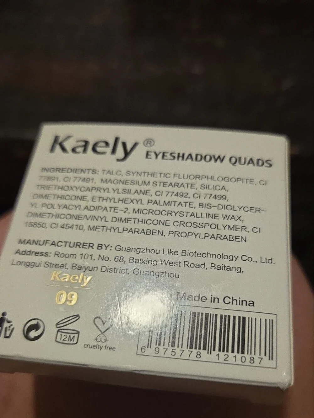 Kaely Neutral Eyeshadow Quads - Brown & Tan 09